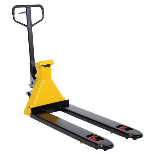 manutan expert pallet truck with scale zf20n – 2000 kg