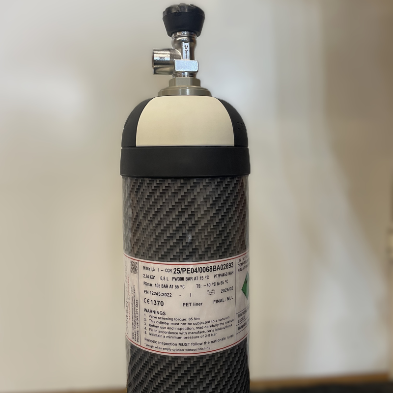 6.8l carbon fibre composite cylinder