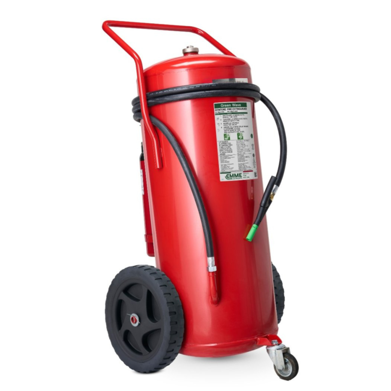 50 liter green wave fluorine free foam trolley fire extinguisher, pressure operated at the time of use – a ivb